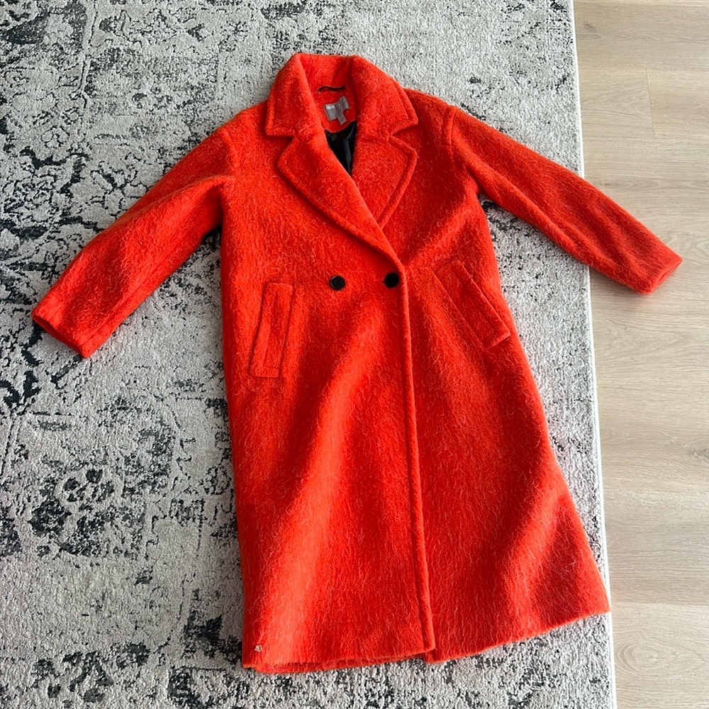 ASOS orange warm coat